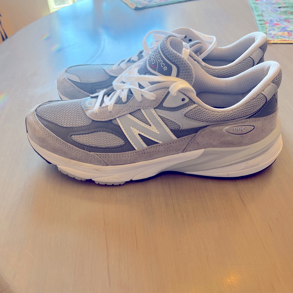 Gray New Balance 990v6 in men’s size 12.